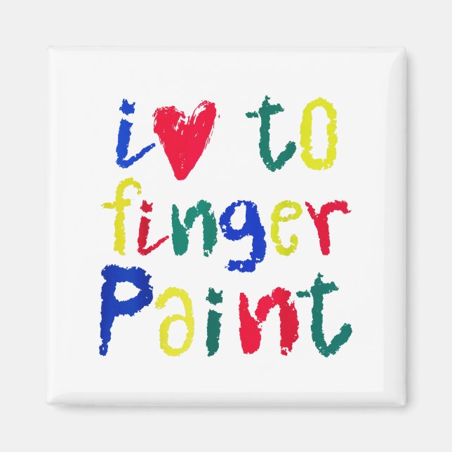 Imã I Heart Love To Finger Paint - Funny Couple  (Frente)