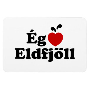 Ímã I Heart (Love) Volcanoes [Ég Elska Eldfjöll]
