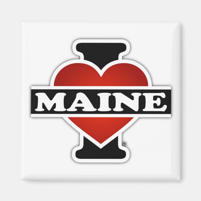 Imã I Heart Maine (Frente)