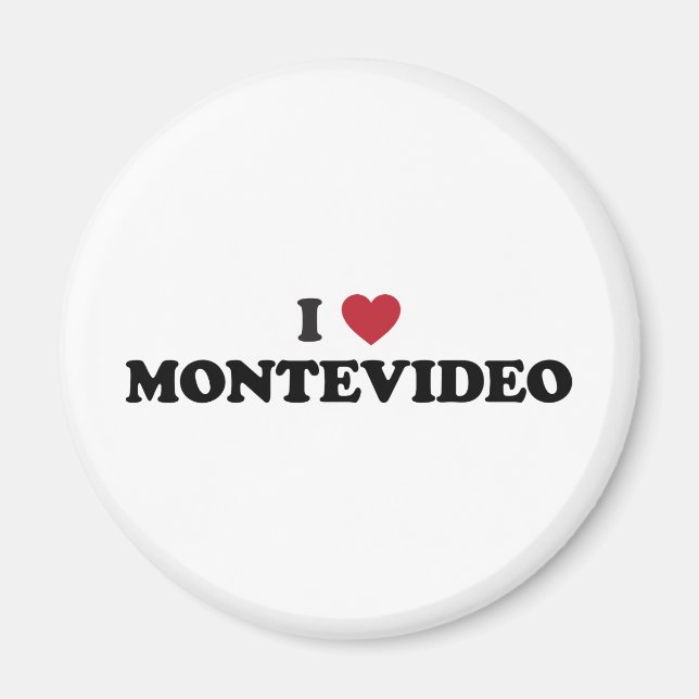 Imã I Heart Montevideo Uruguai (Frente)