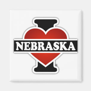 Imã I Heart Nebraska