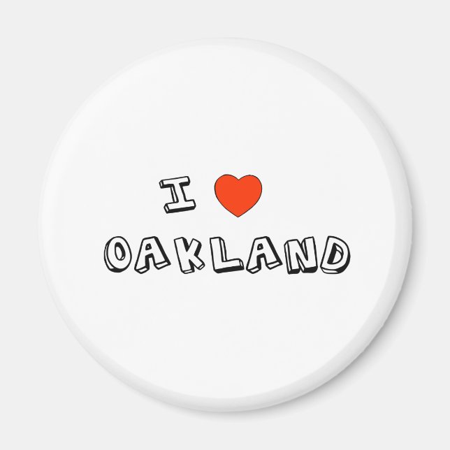 Imã I Heart Oakland (Frente)
