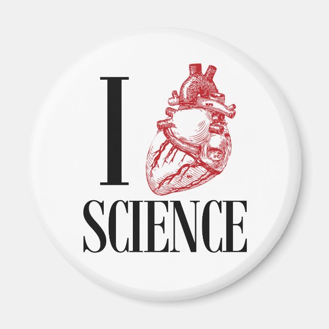 Imã I heart science (Frente)