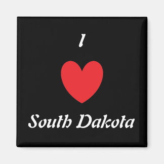 Imã I Heart South Dakota Magnet