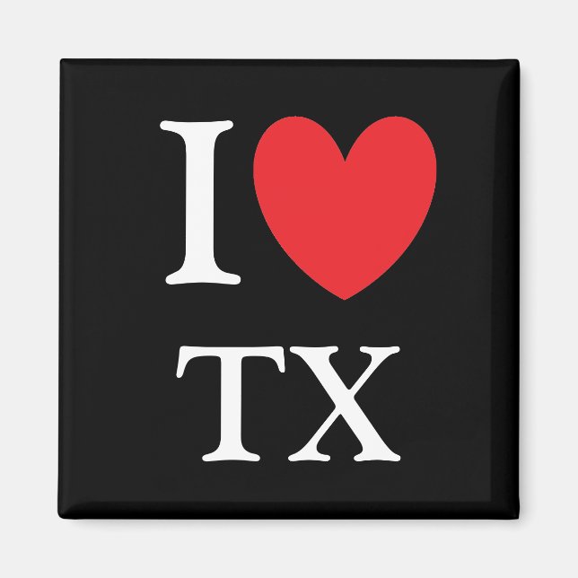 Imã I Heart Texas Magnet (Frente)