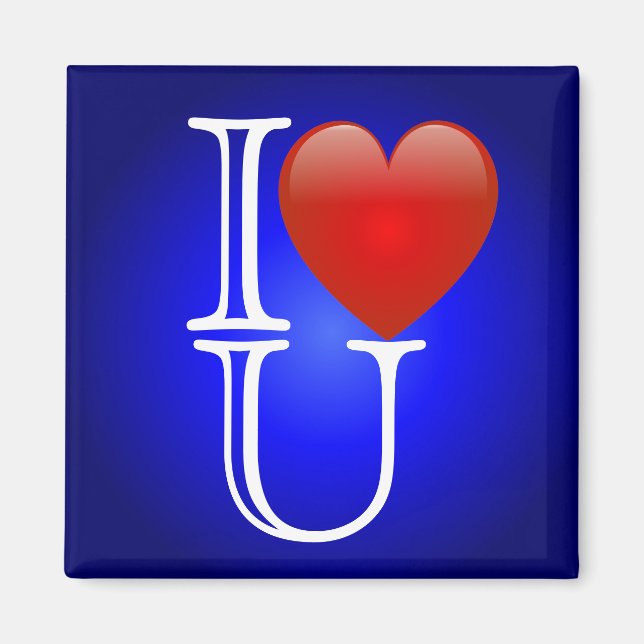 Imã I Heart U Magnet (Frente)