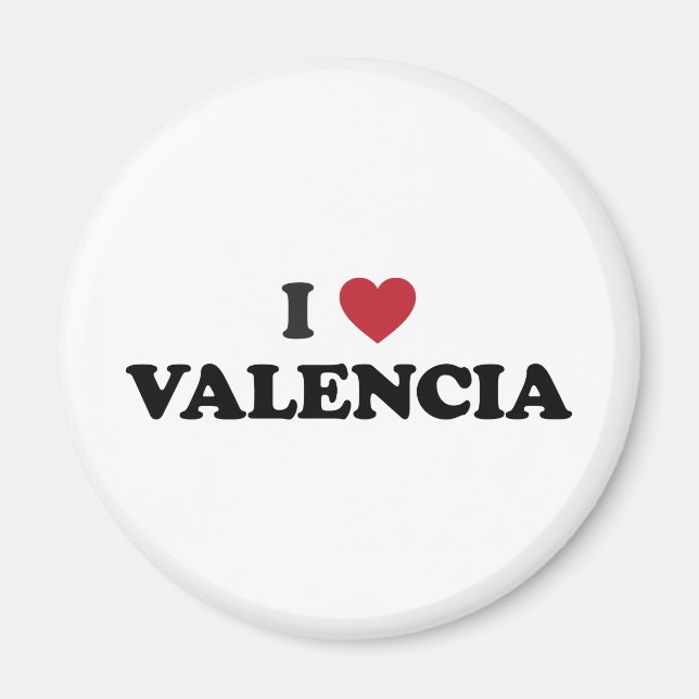 Imã I Heart Valencia (Frente)