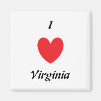 I Heart Virginia Magnet