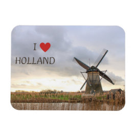 Ímã I ♥ Holland Flexibler Fotomagnet