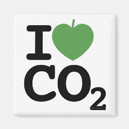 Imã I Leaf CO2 - Adoro o frigorífico Carbon Dióxido