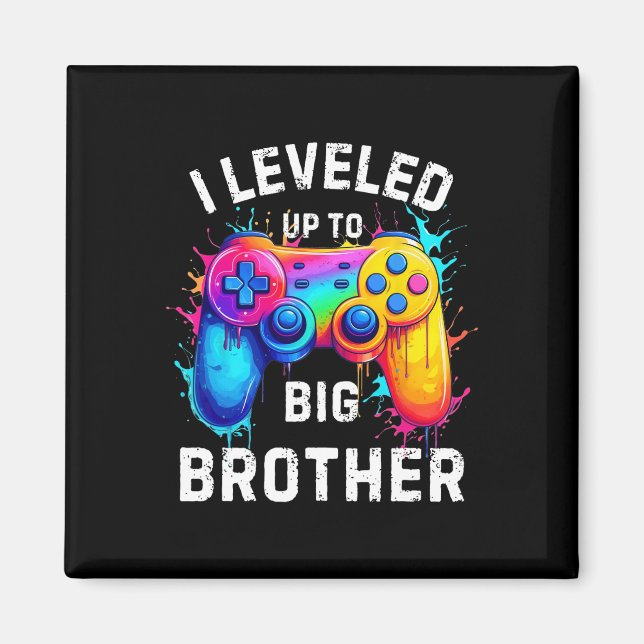 Imã I Leveled Up To Big Brother Funny Gamer Splash Art (Frente)