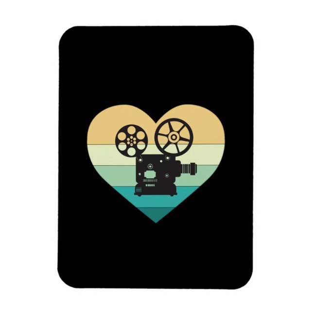 Ímã I Love Cinema Retro Movie Projetor (Vertical)