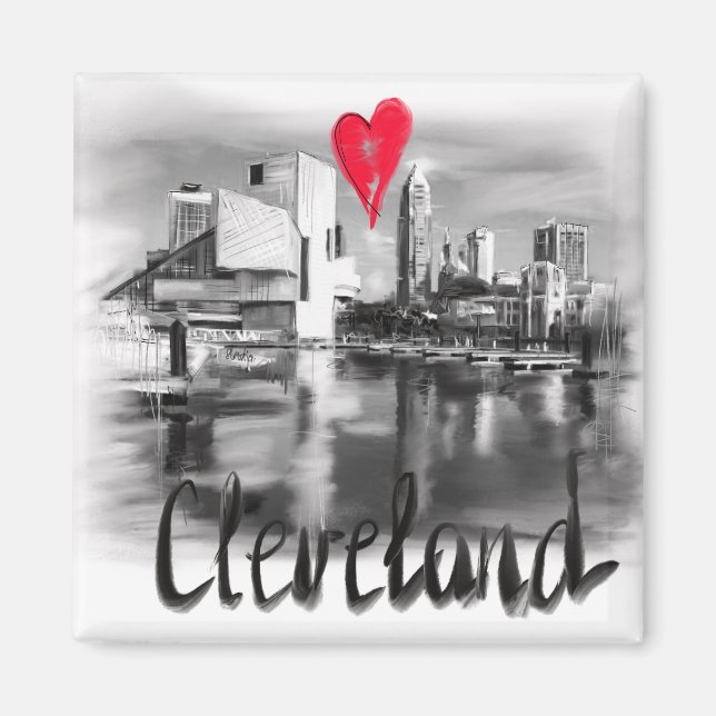 Imã i love cleveland (Frente)