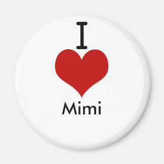 Imã I Love (coração) Mimi