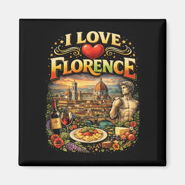 Imã I Love Florence (Frente)