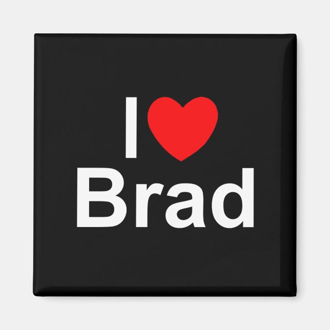 Imã I Love (Heart) Brad (Frente)