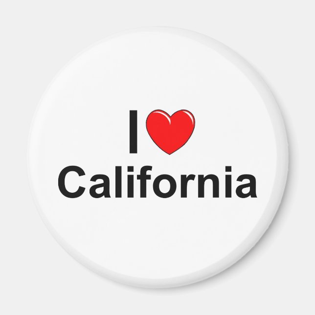 Imã I Love (Heart) California (Frente)