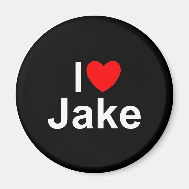Imã I Love (Heart) Jake (Frente)