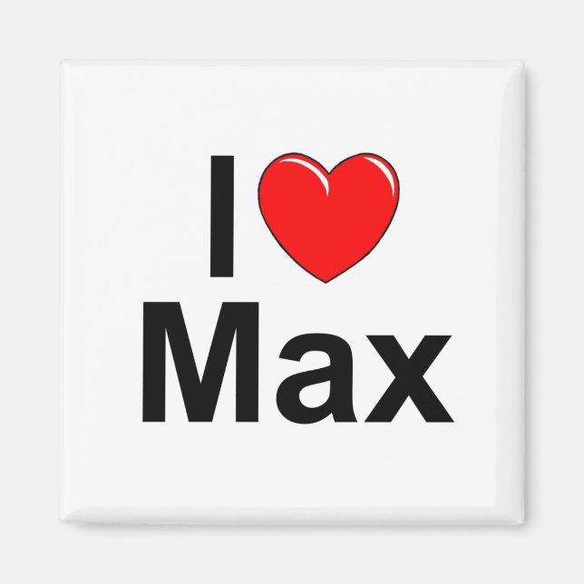 Imã I Love (Heart) Max (Frente)
