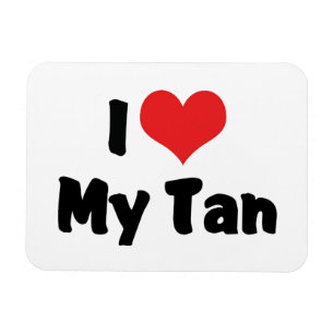 Ímã I Love Heart My Tan - Suntan Beach Lover
