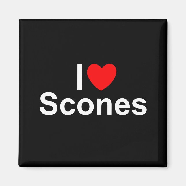 Imã I Love (Heart) Scones (Frente)