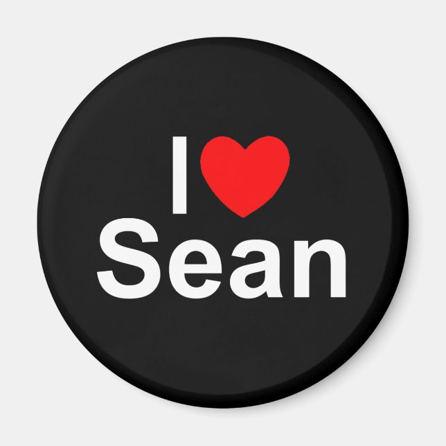 Imã I Love (Heart) Sean (Frente)