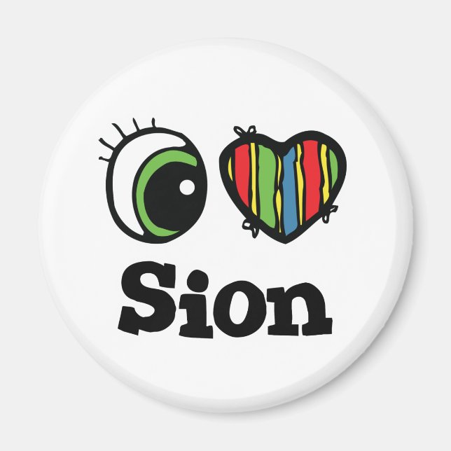 Imã I Love (Heart) Sion (Frente)