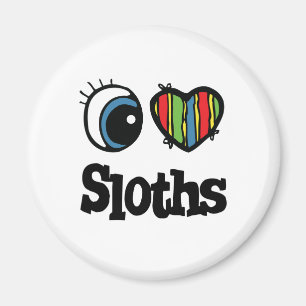 Imã I Love (Heart) Sloths