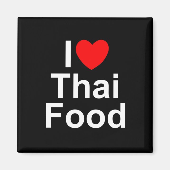 Imã I Love (Heart) Thai Comida (Frente)