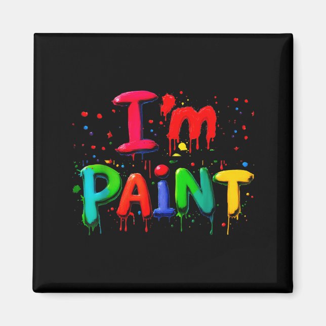 Imã I Love I Like To Finger Paint Couple I'm Paint Val (Frente)