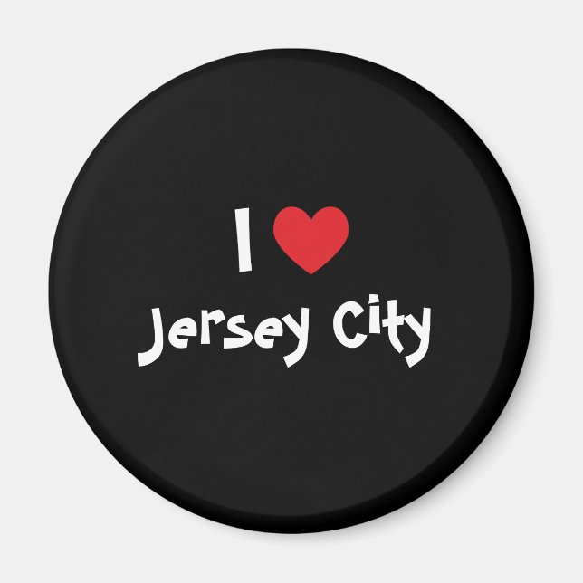 Imã I Love Jersey City (Frente)