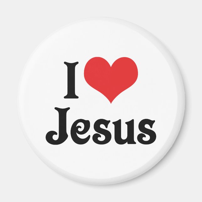 Imã I Love Jesus (Frente)