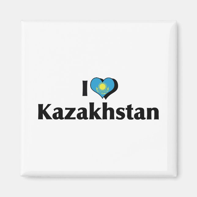 Imã I Love Kazakhstan Flag (Frente)