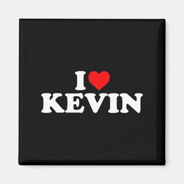 Imã I Love Kevin - Heart Long Sleeve  (Frente)