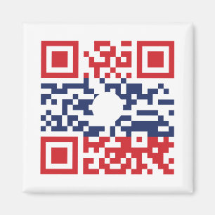 Imã I Love Laos (Khoy Huk Lao) Flag QR Code   Geek Lao