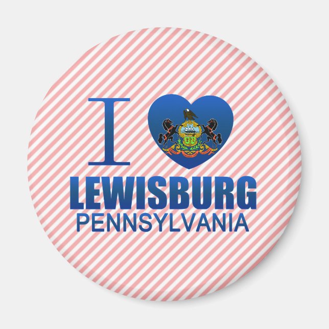 Imã I Love Lewisburg, PA (Frente)