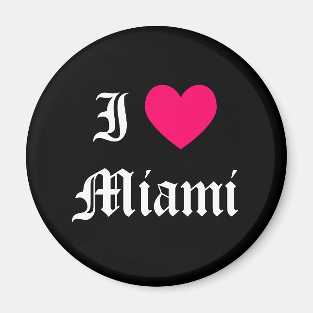 Imã I Love Miami (Frente)