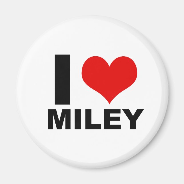 Imã I Love Miley (Magnet) (Frente)