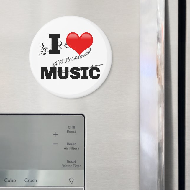 Imã I Love Music, popular design (In Situ (Fridge))