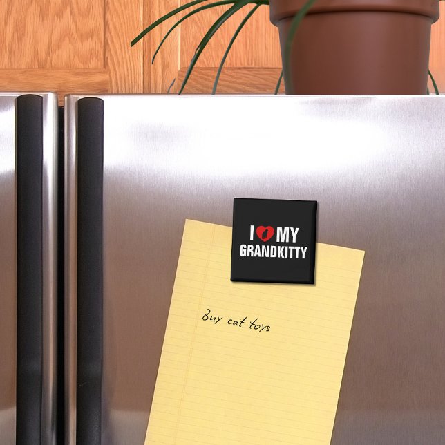 Imã I Love My Grandkitty Cat Lover (Criador carregado)