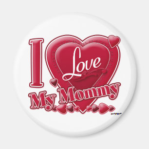 Imã I Love My Mommy red - heart
