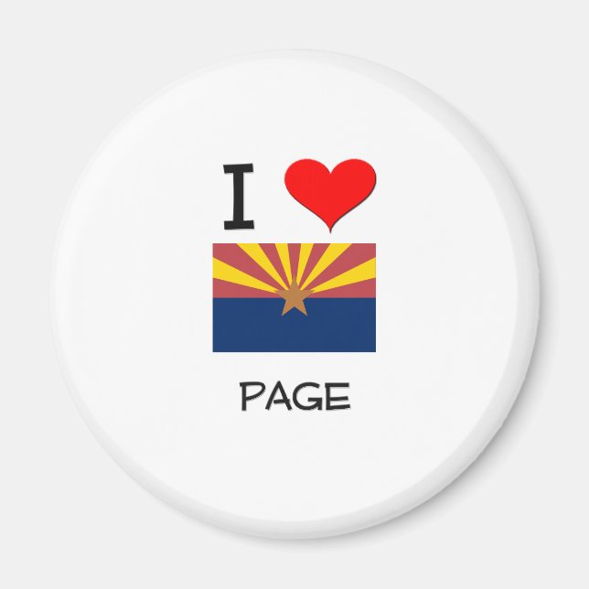 Imã I Love PAGE Arizona (Frente)