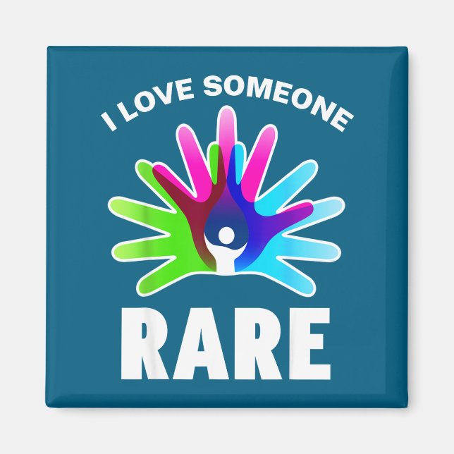 Imã I Love Rare Disease Awareness Shirt - Rare Disease (Frente)