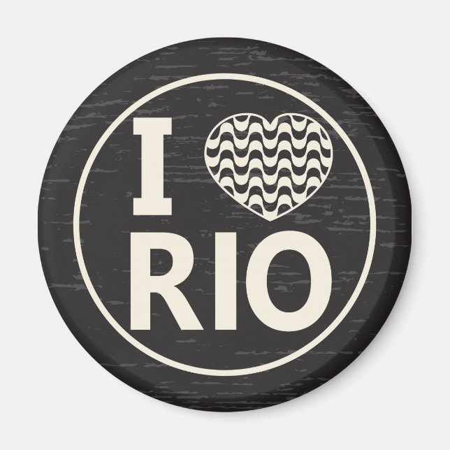 Imã I love Rio (Frente)
