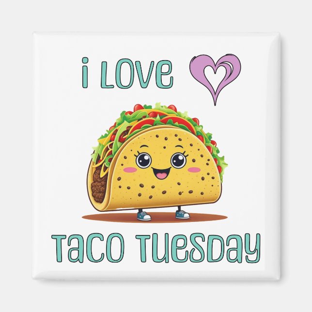 Imã I Love Taco Tuesday (Frente)