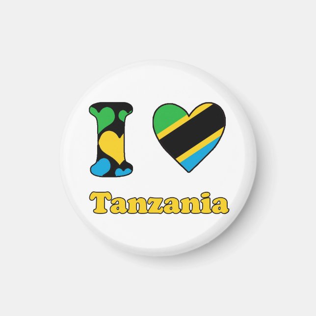 Imã I love Tanzania magnet (Frente)