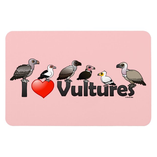 Ímã I Love Vultures (África) (Horizontal)