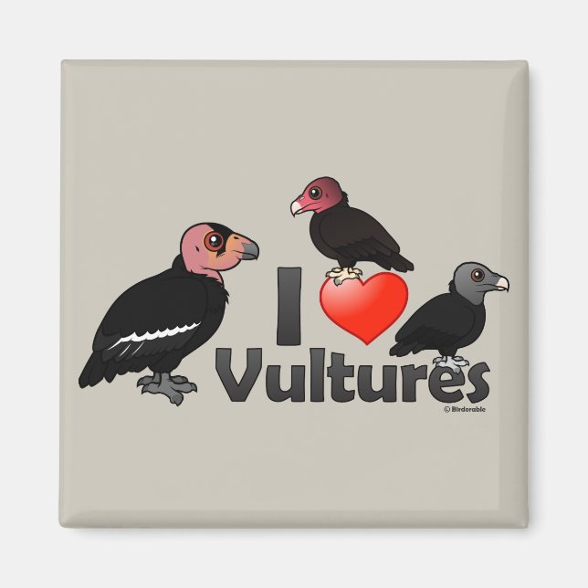 Imã I Love Vultures (América do Norte) (Frente)