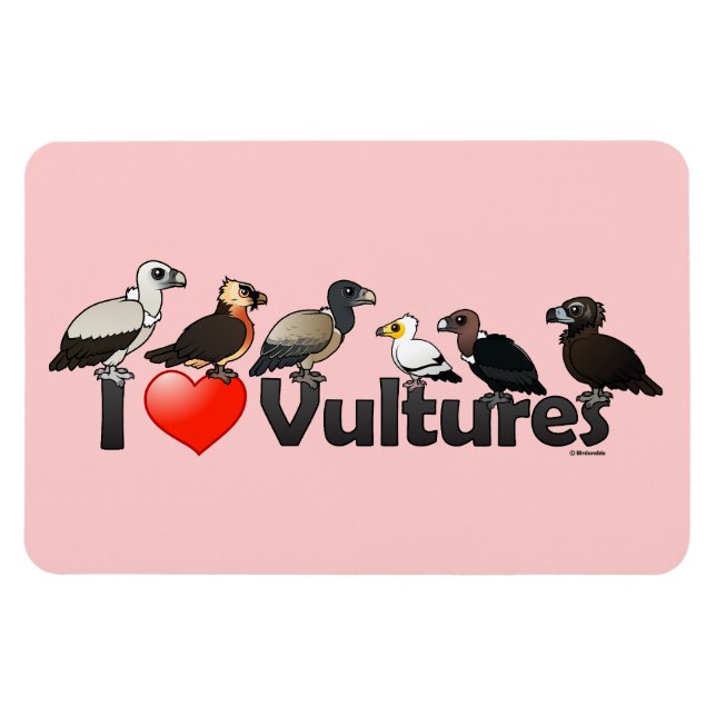 Ímã I Love Vultures (Eurásia) (Horizontal)