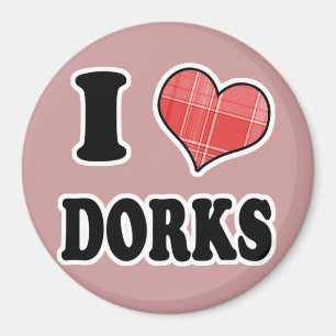 Imã I Love (Xadrez Heart) Dorks